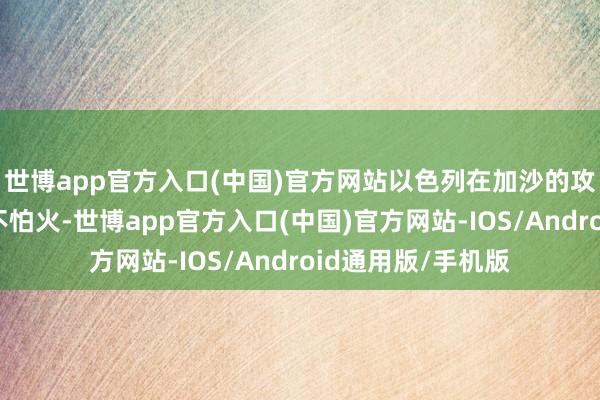 世博app官方入口(中国)官方网站以色列在加沙的攻势也未见精真金不怕火-世博app官方入口(中国)官方网站-IOS/Android通用版/手机版