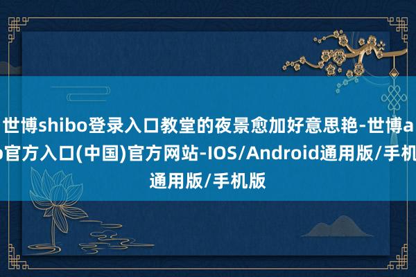 世博shibo登录入口教堂的夜景愈加好意思艳-世博app官方入口(中国)官方网站-IOS/Android通用版/手机版