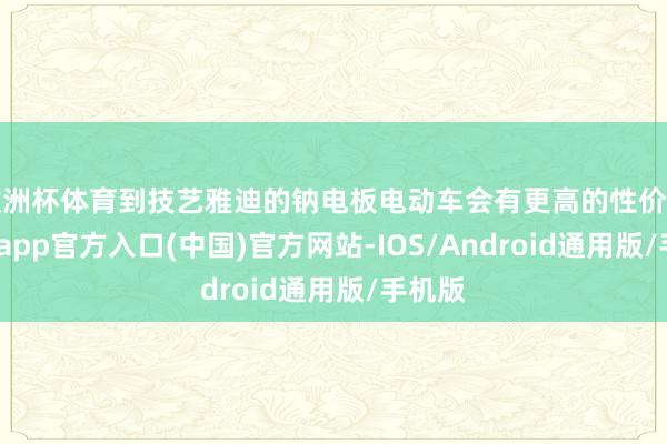 欧洲杯体育到技艺雅迪的钠电板电动车会有更高的性价比-世博app官方入口(中国)官方网站-IOS/Android通用版/手机版