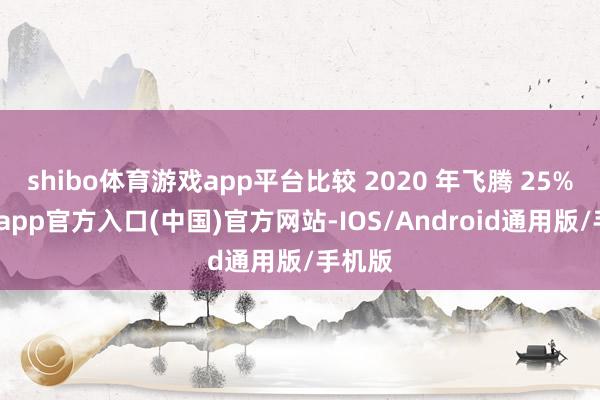 shibo体育游戏app平台比较 2020 年飞腾 25%-世博app官方入口(中国)官方网站-IOS/Android通用版/手机版
