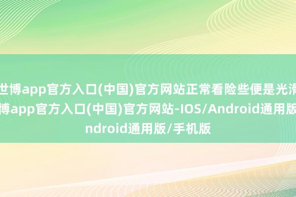 世博app官方入口(中国)官方网站正常看险些便是光滑平面-世博app官方入口(中国)官方网站-IOS/Android通用版/手机版