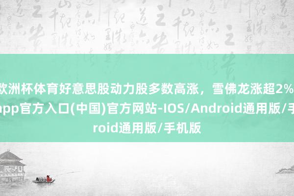 欧洲杯体育好意思股动力股多数高涨，雪佛龙涨超2%-世博app官方入口(中国)官方网站-IOS/Android通用版/手机版