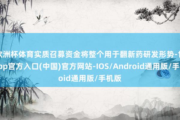 欧洲杯体育实质召募资金将整个用于翻新药研发形势-世博app官方入口(中国)官方网站-IOS/Android通用版/手机版