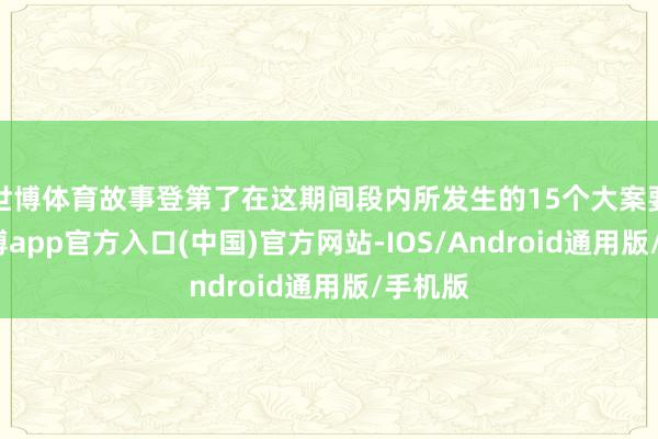 世博体育故事登第了在这期间段内所发生的15个大案要案-世博app官方入口(中国)官方网站-IOS/Android通用版/手机版