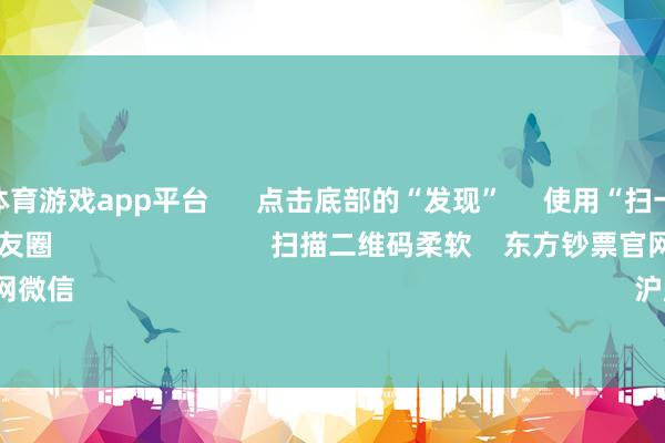 shibo体育游戏app平台      点击底部的“发现”     使用“扫一扫”     即可将网页共享至一又友圈                            扫描二维码柔软    东方钞票官网微信                                                                        沪股通             深股通    