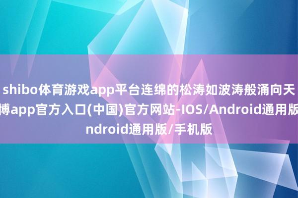 shibo体育游戏app平台连绵的松涛如波涛般涌向天空线-世博app官方入口(中国)官方网站-IOS/Android通用版/手机版