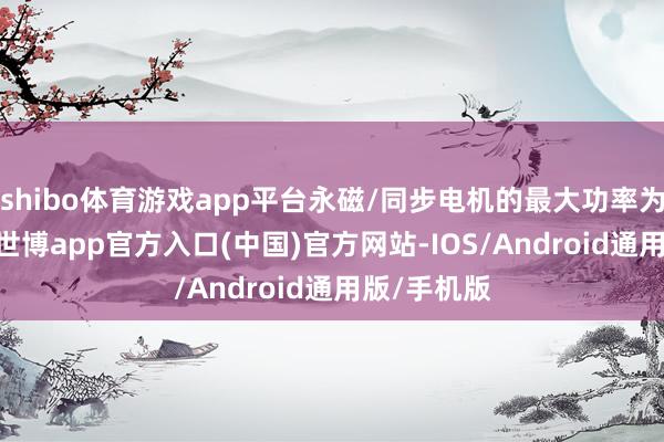 shibo体育游戏app平台永磁/同步电机的最大功率为218马力-世博app官方入口(中国)官方网站-IOS/Android通用版/手机版