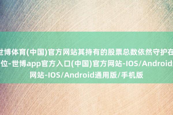 世博体育(中国)官方网站其持有的股票总数依然守护在 14.4 亿元的高位-世博app官方入口(中国)官方网站-IOS/Android通用版/手机版