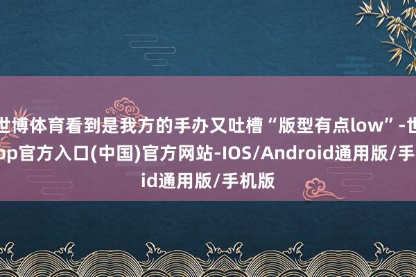 世博体育看到是我方的手办又吐槽“版型有点low”-世博app官方入口(中国)官方网站-IOS/Android通用版/手机版
