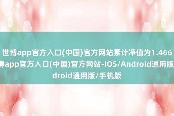 世博app官方入口(中国)官方网站累计净值为1.4668元-世博app官方入口(中国)官方网站-IOS/Android通用版/手机版
