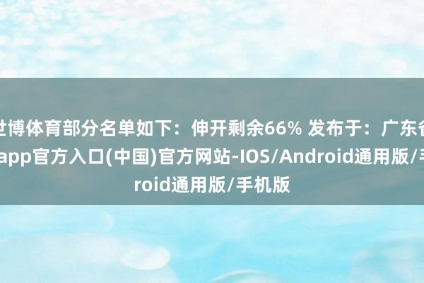 世博体育部分名单如下:伸开剩余66% 发布于:广东省-世博app官方入口(中国)官方网站-IOS/Android通用版/手机版